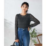 ダークグレー | ストレッチレーストップス | a.v.v【WOMEN】