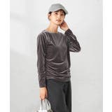 ギャザーベロアトップス | a.v.v【WOMEN】 | 詳細画像4 