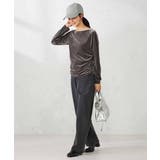 ギャザーベロアトップス | a.v.v【WOMEN】 | 詳細画像6 