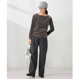 ギャザーベロアトップス | a.v.v【WOMEN】 | 詳細画像8 