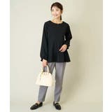 ニュアンスカーブペプラムトップス | a.v.v【WOMEN】 | 詳細画像10 