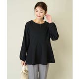 ニュアンスカーブペプラムトップス | a.v.v【WOMEN】 | 詳細画像9 