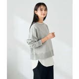 ラメ裏起毛タックスリーブスウェット | a.v.v【WOMEN】 | 詳細画像11 