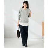 ラメ裏起毛タックスリーブスウェット | a.v.v【WOMEN】 | 詳細画像17 