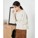 ラメ裏起毛タックスリーブスウェット | a.v.v【WOMEN】 | 詳細画像4 