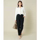 【イージーケア/ストレッチ】あったか美ラクるイージーテーパードパンツ | a.v.v【WOMEN】 | 詳細画像34 