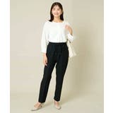 【イージーケア/ストレッチ】あったか美ラクるイージーテーパードパンツ | a.v.v【WOMEN】 | 詳細画像38 