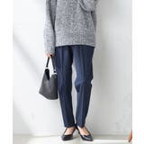 ネイビー | 【イージーケア/ストレッチ】あったか美ラクるイージーテーパードパンツ | a.v.v【WOMEN】