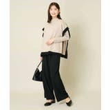 【イージーケア/ストレッチ】あったか美ラクるイージーワイドパンツ | a.v.v【WOMEN】 | 詳細画像16 