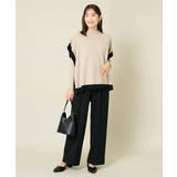 【イージーケア/ストレッチ】あったか美ラクるイージーワイドパンツ | a.v.v【WOMEN】 | 詳細画像18 