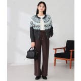 【イージーケア/洗える/ストレッチ】裏起毛美ラクるイージーワイドパンツ | a.v.v【WOMEN】 | 詳細画像10 