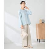 【イージーケア/洗える/ストレッチ】裏起毛美ラクるイージーワイドパンツ | a.v.v【WOMEN】 | 詳細画像24 