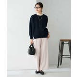 【イージーケア/洗える/ストレッチ】裏起毛美ラクるイージーワイドパンツ | a.v.v【WOMEN】 | 詳細画像4 