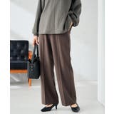 【イージーケア/洗える/ストレッチ】裏起毛美ラクるスッキリ見えストレートパンツ | a.v.v【WOMEN】 | 詳細画像1 