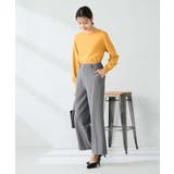 【イージーケア/洗える/ストレッチ】裏起毛美ラクるスッキリ見えストレートパンツ | a.v.v【WOMEN】 | 詳細画像13 