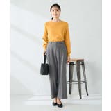 【イージーケア/洗える/ストレッチ】裏起毛美ラクるスッキリ見えストレートパンツ | a.v.v【WOMEN】 | 詳細画像14 