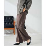 【イージーケア/洗える/ストレッチ】裏起毛美ラクるスッキリ見えストレートパンツ | a.v.v【WOMEN】 | 詳細画像2 