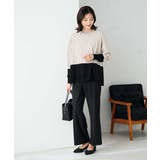 【イージーケア/洗える/ストレッチ】裏起毛美ラクるスッキリ見えストレートパンツ | a.v.v【WOMEN】 | 詳細画像20 