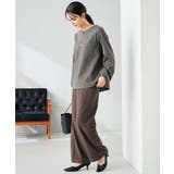 【イージーケア/洗える/ストレッチ】裏起毛美ラクるスッキリ見えストレートパンツ | a.v.v【WOMEN】 | 詳細画像7 