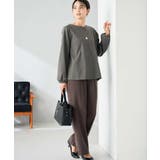 【イージーケア/洗える/ストレッチ】裏起毛美ラクるスッキリ見えストレートパンツ | a.v.v【WOMEN】 | 詳細画像8 