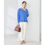 【イージーケア/洗える/ストレッチ】裏起毛美ラクるスッキリ見えテーパードパンツ | a.v.v【WOMEN】 | 詳細画像11 