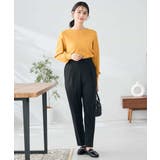 【イージーケア/洗える/ストレッチ】裏起毛美ラクるスッキリ見えテーパードパンツ | a.v.v【WOMEN】 | 詳細画像15 