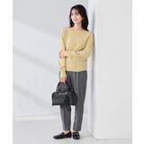 【イージーケア/洗える/ストレッチ】裏起毛美ラクるスッキリ見えテーパードパンツ | a.v.v【WOMEN】 | 詳細画像22 