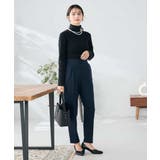 【イージーケア/洗える/ストレッチ】裏起毛美ラクるスッキリ見えテーパードパンツ | a.v.v【WOMEN】 | 詳細画像3 