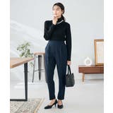 【イージーケア/洗える/ストレッチ】裏起毛美ラクるスッキリ見えテーパードパンツ | a.v.v【WOMEN】 | 詳細画像4 