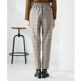 【イージーケア 洗える ストレッチ】裏起毛美ラクるスッキリ見えチェックテーパード… | a.v.v【WOMEN】 | 詳細画像15 