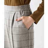 【イージーケア 洗える ストレッチ】裏起毛美ラクるスッキリ見えチェックテーパード… | a.v.v【WOMEN】 | 詳細画像18 