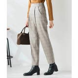 【イージーケア 洗える ストレッチ】裏起毛美ラクるスッキリ見えチェックテーパード… | a.v.v【WOMEN】 | 詳細画像3 