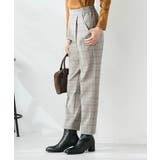 【イージーケア 洗える ストレッチ】裏起毛美ラクるスッキリ見えチェックテーパード… | a.v.v【WOMEN】 | 詳細画像4 