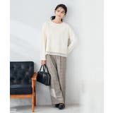 裏起毛美ラクるスッキリ見えチェックワイドパンツ | a.v.v【WOMEN】 | 詳細画像10 