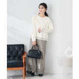 裏起毛美ラクるスッキリ見えチェックワイドパンツ | a.v.v【WOMEN】 | 詳細画像11 