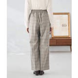 裏起毛美ラクるスッキリ見えチェックワイドパンツ | a.v.v【WOMEN】 | 詳細画像17 