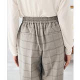 裏起毛美ラクるスッキリ見えチェックワイドパンツ | a.v.v【WOMEN】 | 詳細画像19 