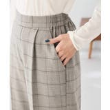 裏起毛美ラクるスッキリ見えチェックワイドパンツ | a.v.v【WOMEN】 | 詳細画像20 