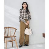 サテンワイドパンツ | a.v.v【WOMEN】 | 詳細画像13 