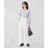 【WEB限定】裏起毛ウエストハトメドロストワイドパンツ | a.v.v【WOMEN】 | 詳細画像11 