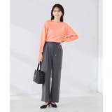 【WEB限定】裏起毛ウエストハトメドロストワイドパンツ | a.v.v【WOMEN】 | 詳細画像27 