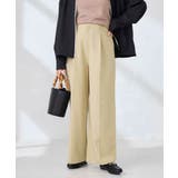 ベージュ | 【洗える】ハイウエストワイドパンツ | a.v.v【WOMEN】
