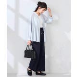 【洗える】サテンワイドパンツ | a.v.v【WOMEN】 | 詳細画像13 