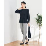 【イージーケア/ストレッチ】美ラクるスッキリ見えテーパードパンツ | a.v.v【WOMEN】 | 詳細画像34 