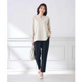 【イージーケア/ストレッチ】美ラクるスッキリ見えテーパードパンツ | a.v.v【WOMEN】 | 詳細画像37 