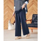 【イージーケア/ストレッチ】美ラクるスッキリ見えワイドパンツ | a.v.v【WOMEN】 | 詳細画像12 