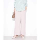 ベージュ | 【イージーケア/ストレッチ】美ラクるスッキリ見えワイドパンツ | a.v.v【WOMEN】