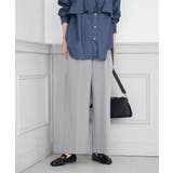 グレーストライプ | 【イージーケア/ストレッチ】美ラクるスッキリ見えワイドパンツ | a.v.v【WOMEN】