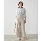 【洗える/ストレッチ】ベルテッドワイドストレートパンツ | a.v.v【WOMEN】 | 詳細画像5 