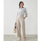 【洗える/ストレッチ】ベルテッドワイドストレートパンツ | a.v.v【WOMEN】 | 詳細画像6 